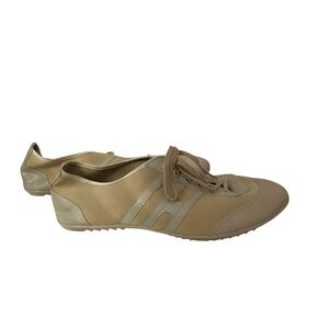 Asahi Running Master Sneakers Made in Japan Canvas Beige Low Too Lace Up Sz 27